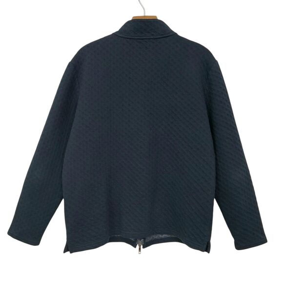 Robert Barakett Jacket Mens Medium Navy Morven Full Zip Textured Soft Fabric - Picture 4 of 12